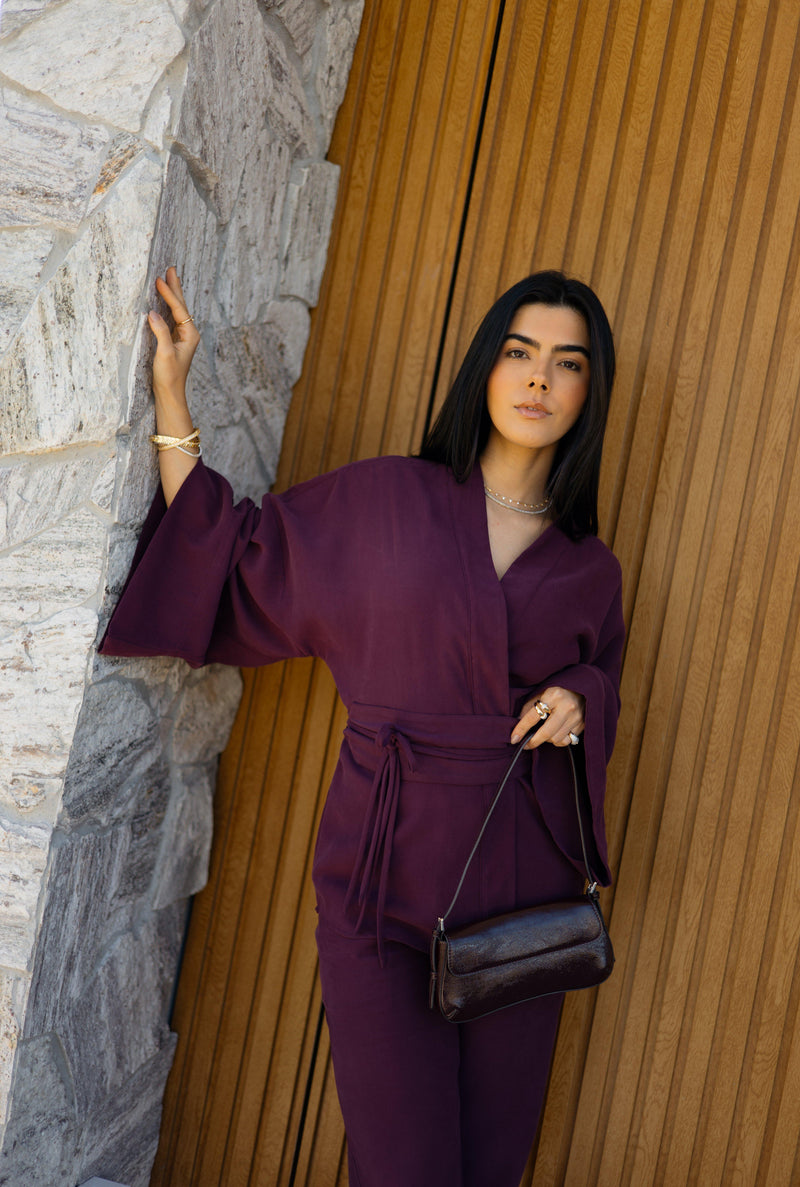 Kimono Alfaiataria Iara Uva Ällie - foto adicional 1