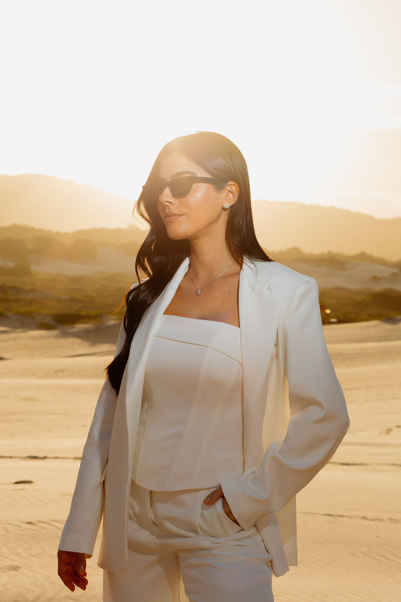 Corselet Alfaiataria Cristal Off White Ällie - foto adicional 1