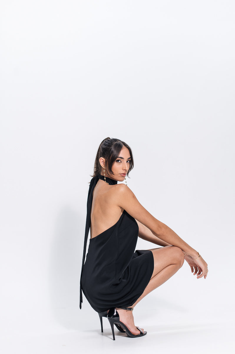 Vestido Frente Única Feminino Ísis Preto Saphir