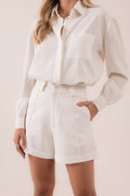 Short Alfaiataria Mia Off White Ällie