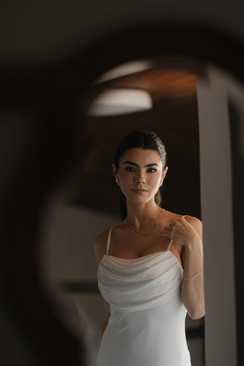 Vestido Longo Fluido Zélia Off White Ällie - foto adicional 1