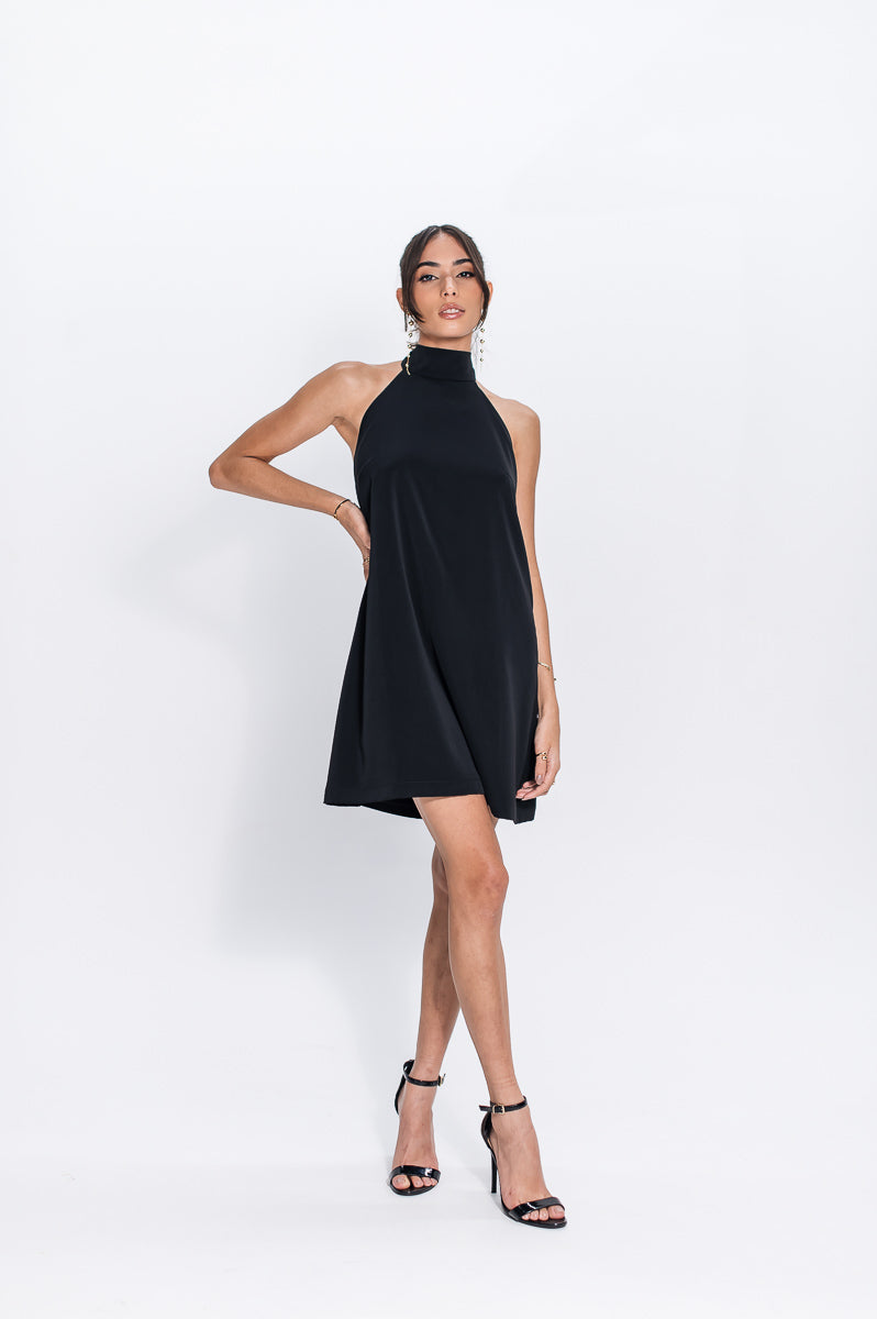 Vestido Frente Única Feminino Ísis Preto Saphir
