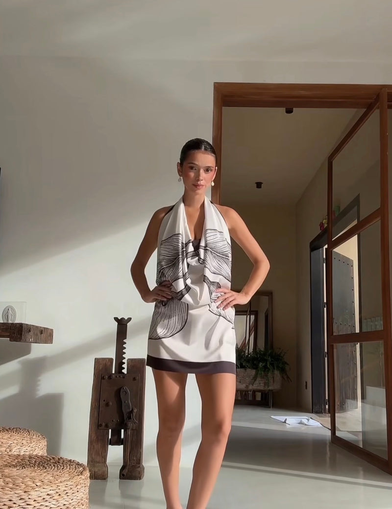 Lenço Estampa Exclusiva Calla Feminino Saphir - foto adicional 2