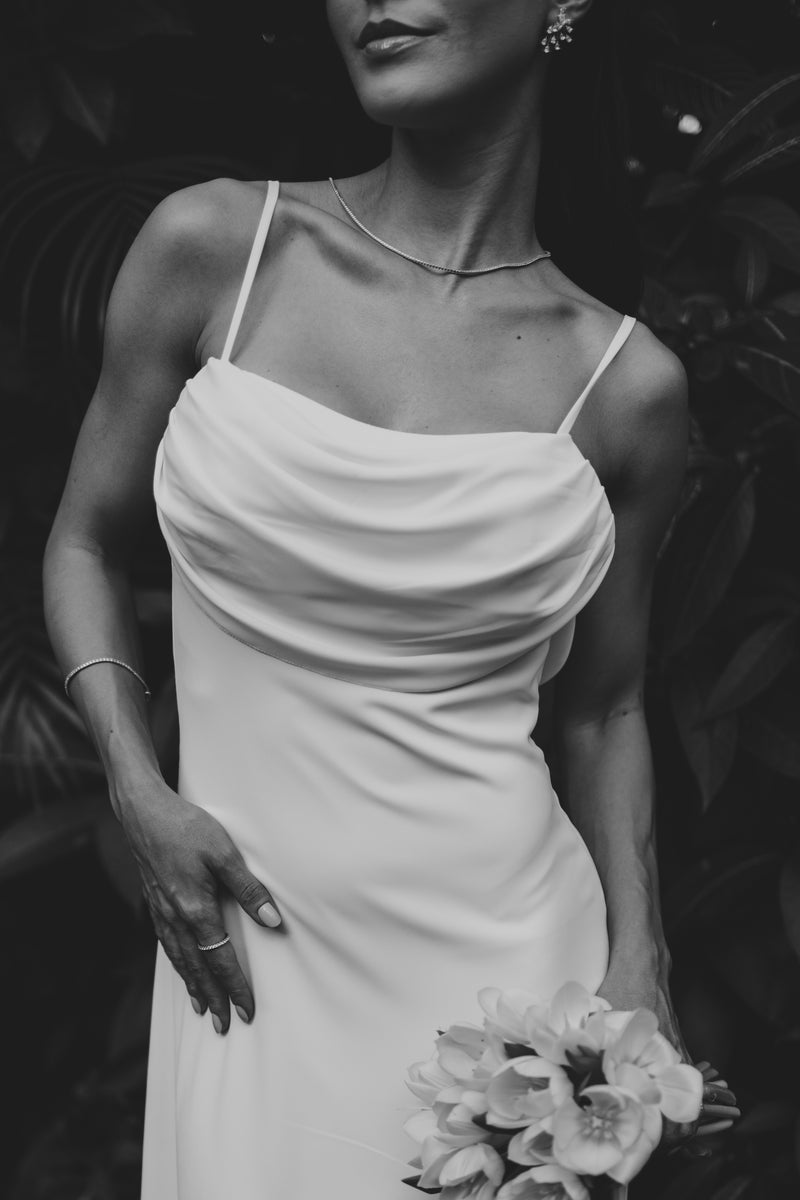 Vestido Longo Fluido Zélia Off White Ällie - foto adicional 4