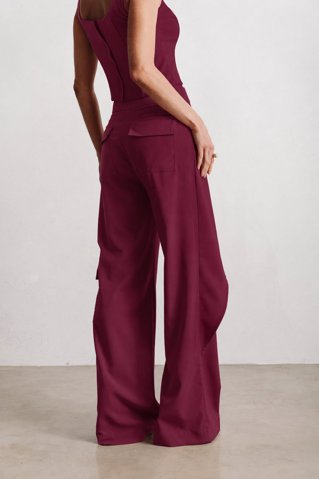 Calça Amarração Taísa Cargo Magenta Ällie