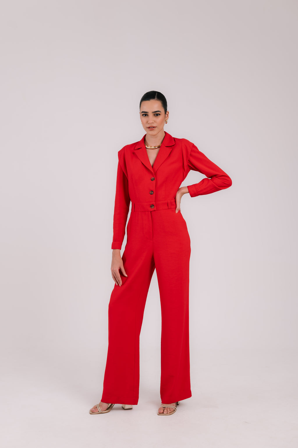 Macacão Guilhermina Vermelho
