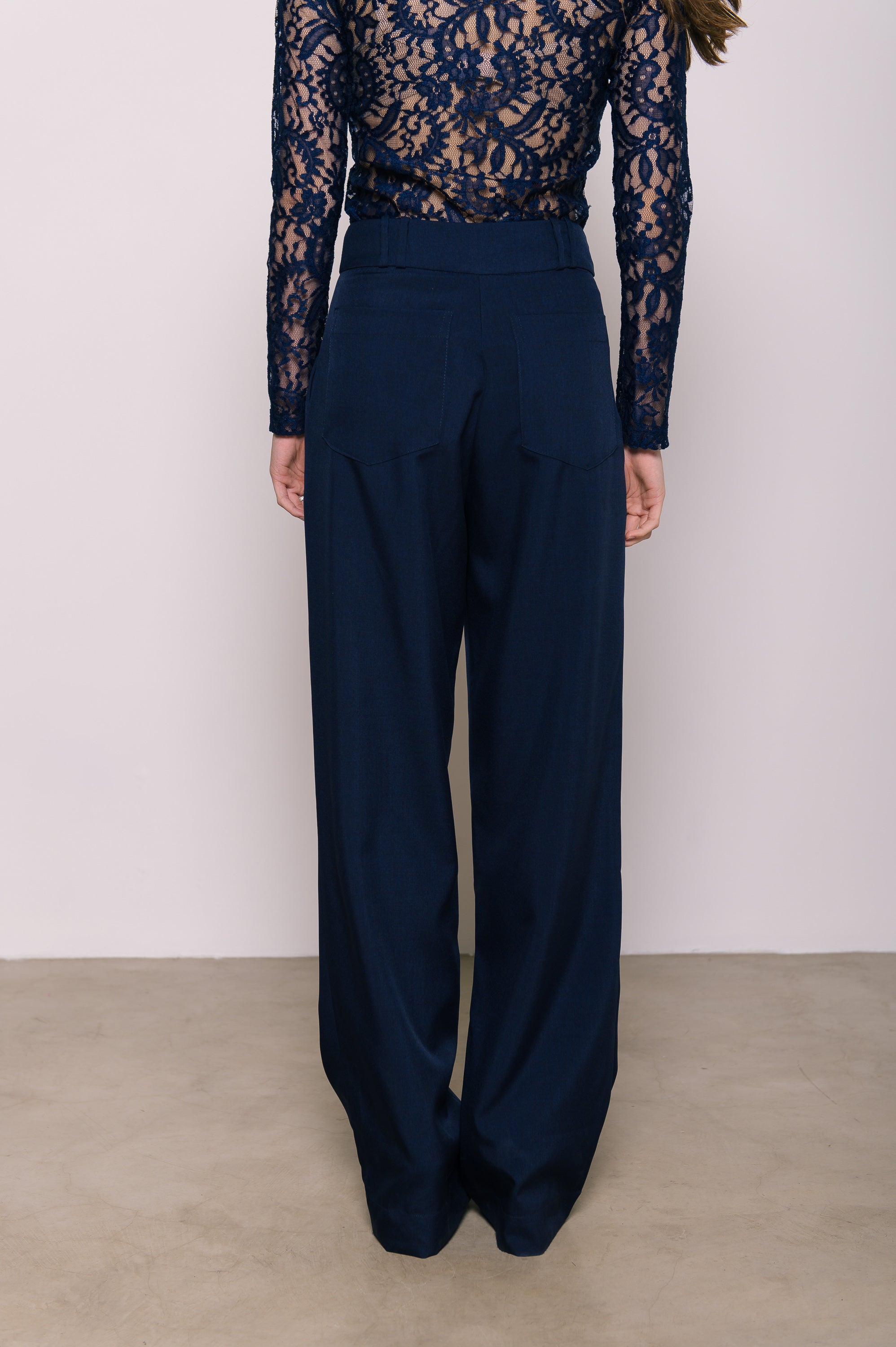 Calça Alfaiataria Cecília Azul Marinho Ällie