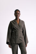 Kimono Alfaiataria Iara Verde Seco Ällie