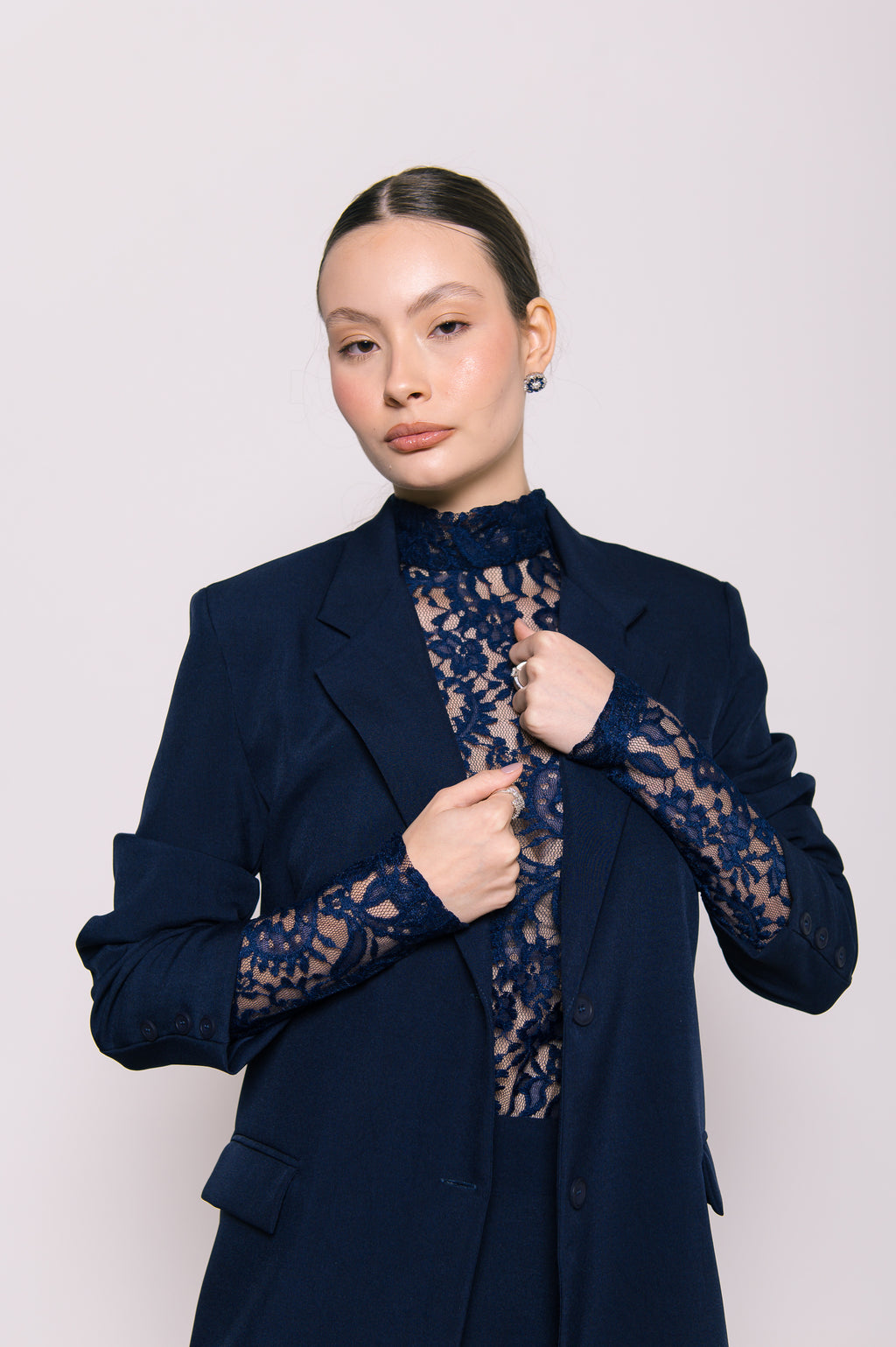 Blazer Alfaiate Azul Marinho Ällie
