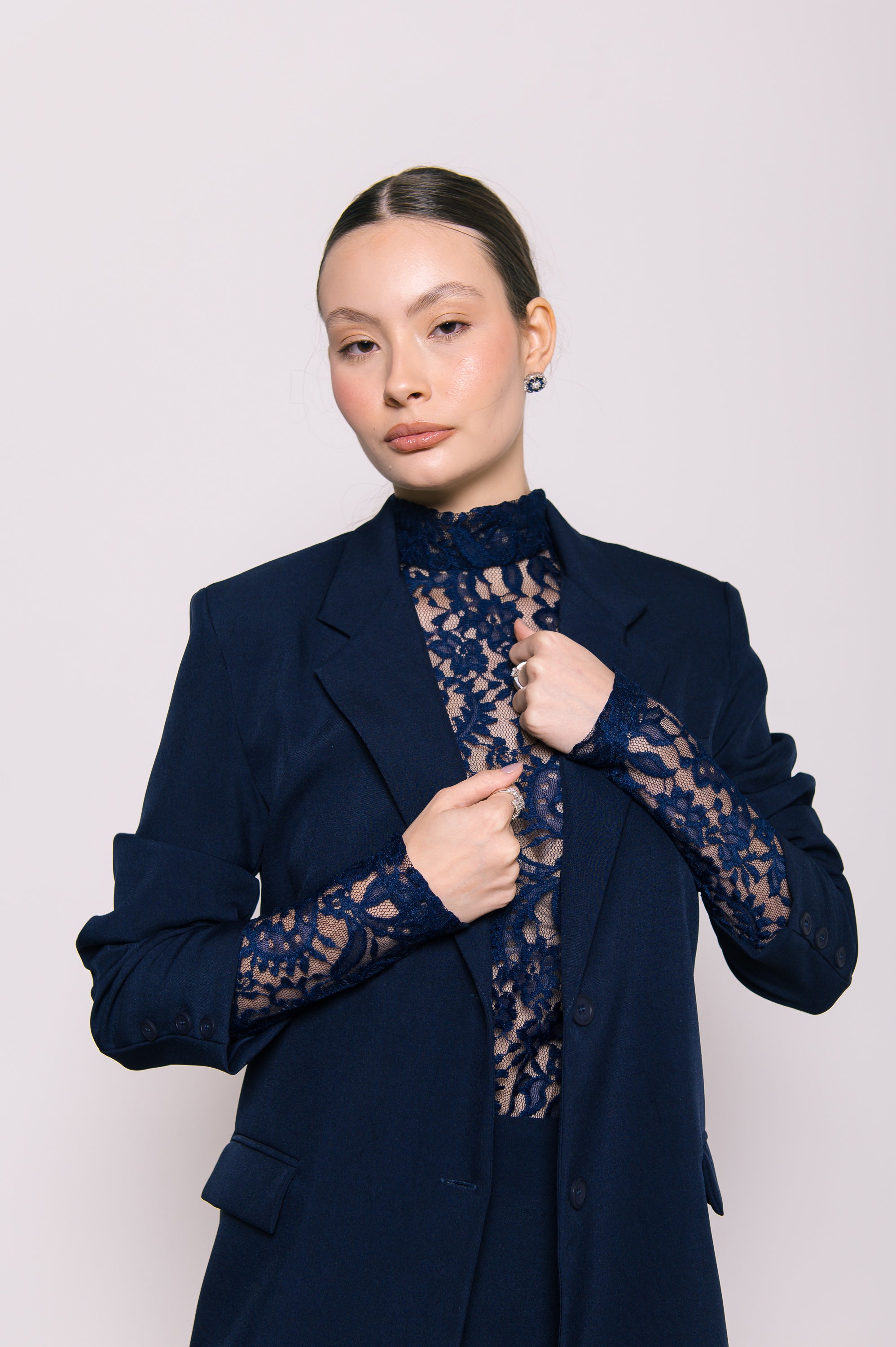 Blazer Alfaiate Azul Marinho Ällie