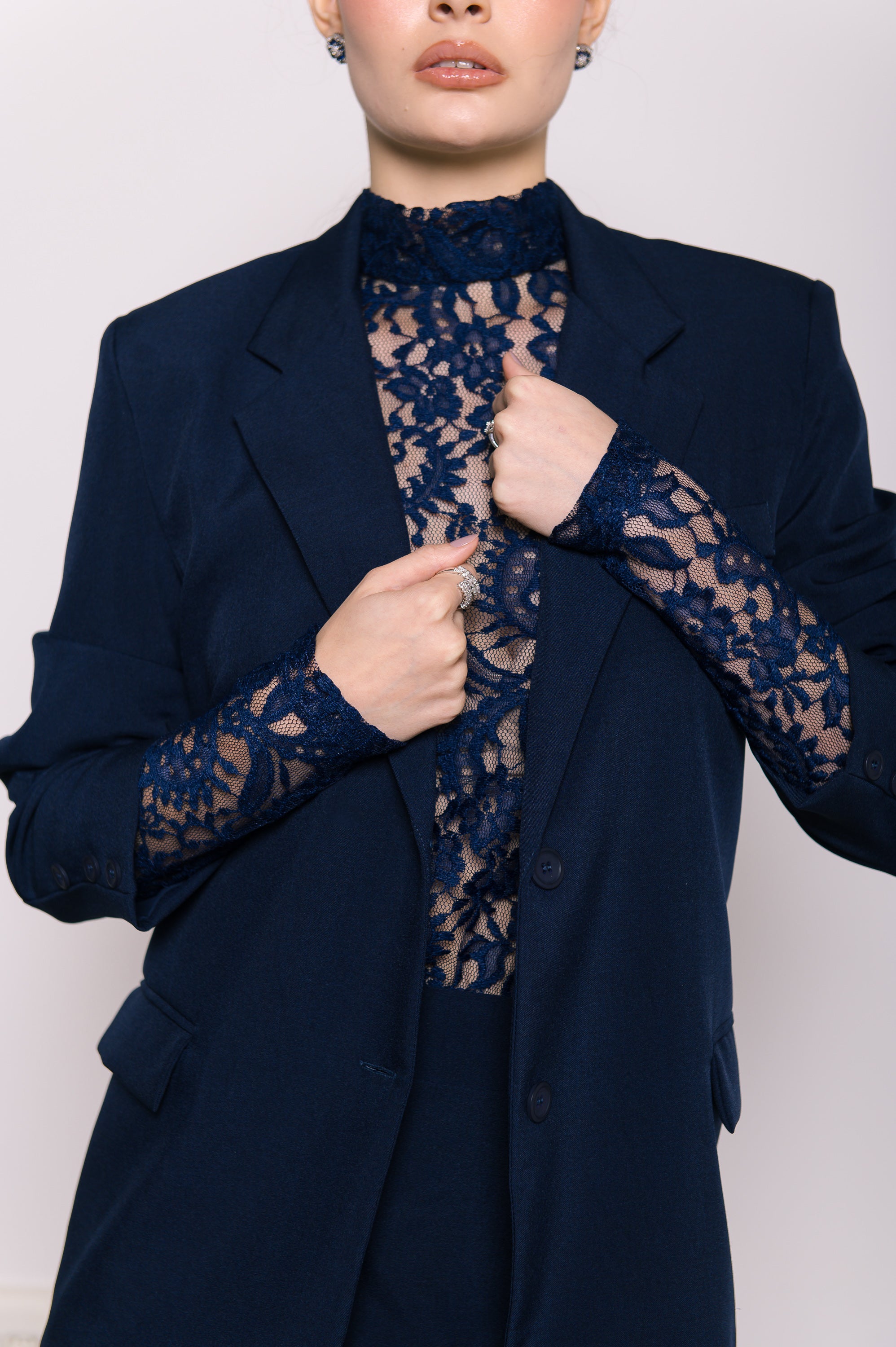 Blazer Alfaiate Azul Marinho Ällie