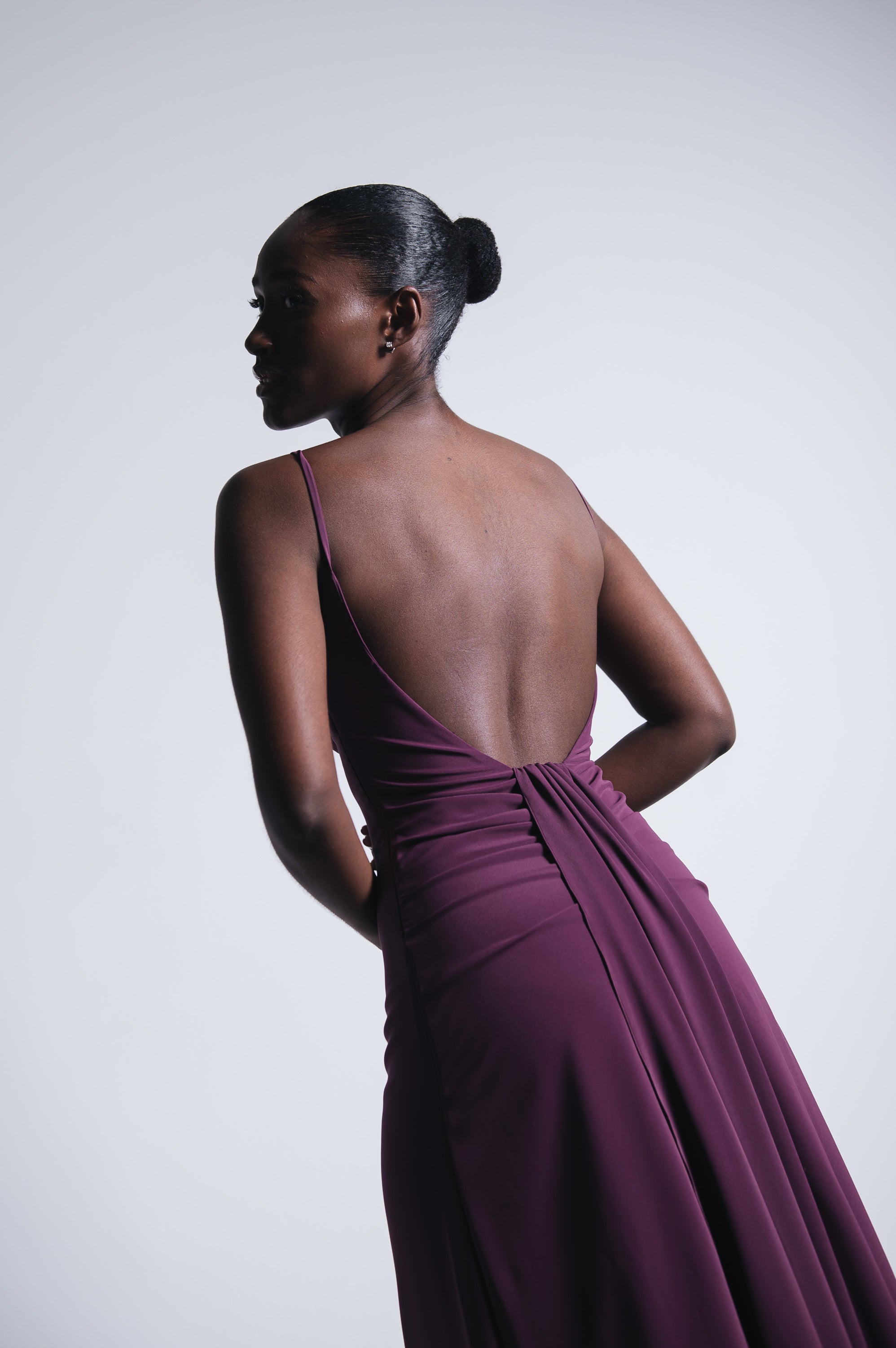 Vestido Longo Fluido Zélia Uva Ällie