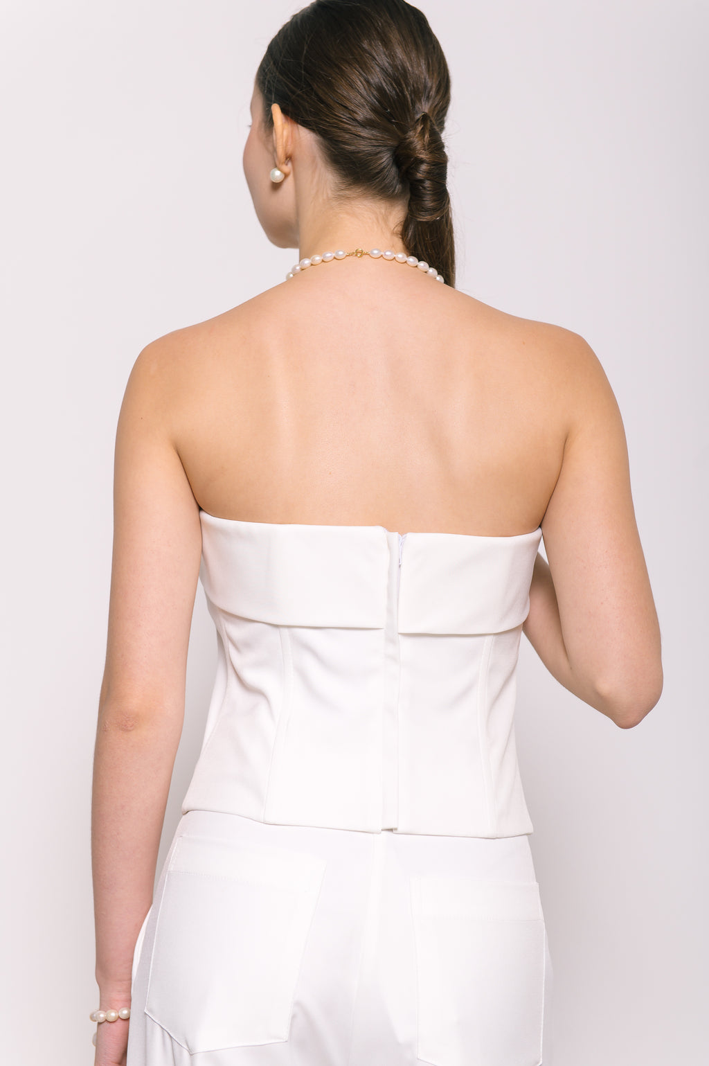 Corselet Alfaiataria Cristal Off White Ällie