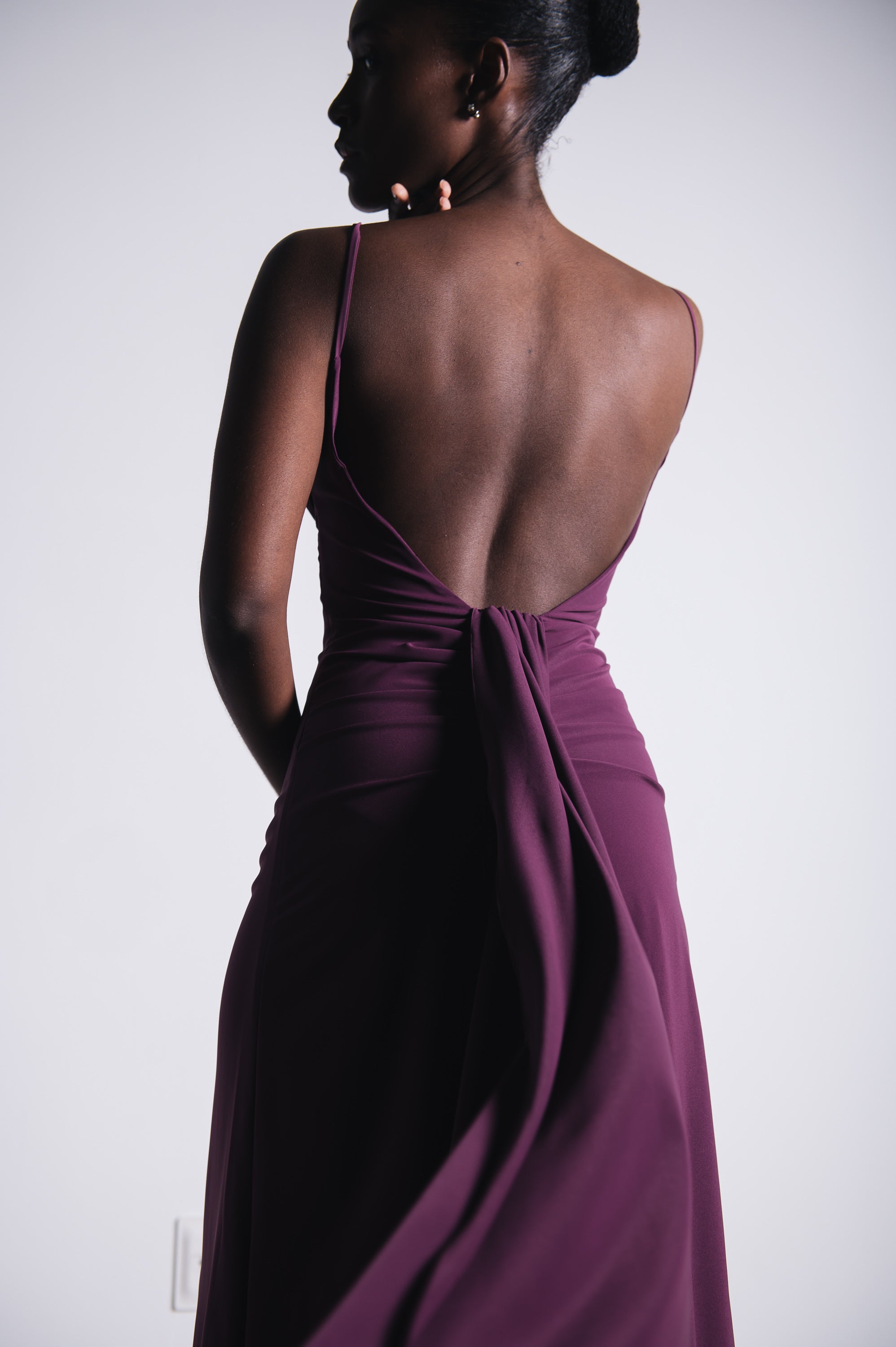 Vestido Longo Fluido Zélia Uva Ällie
