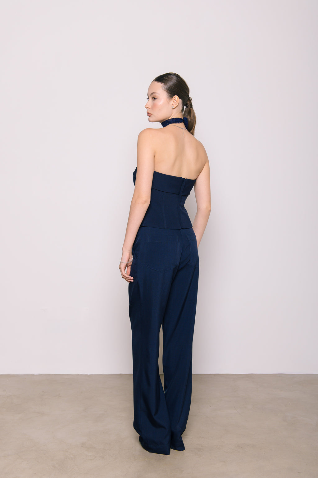 Calça Alfaiataria Cecília Azul Marinho Ällie
