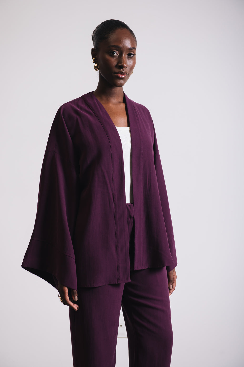 Kimono Alfaiataria Iara Uva Ällie