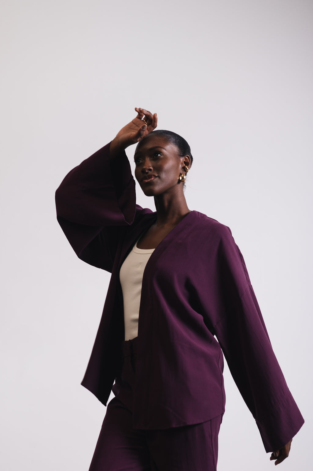 Kimono Alfaiataria Iara Uva Ällie