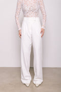 Calça Alfaiataria Cecília Off White Ällie