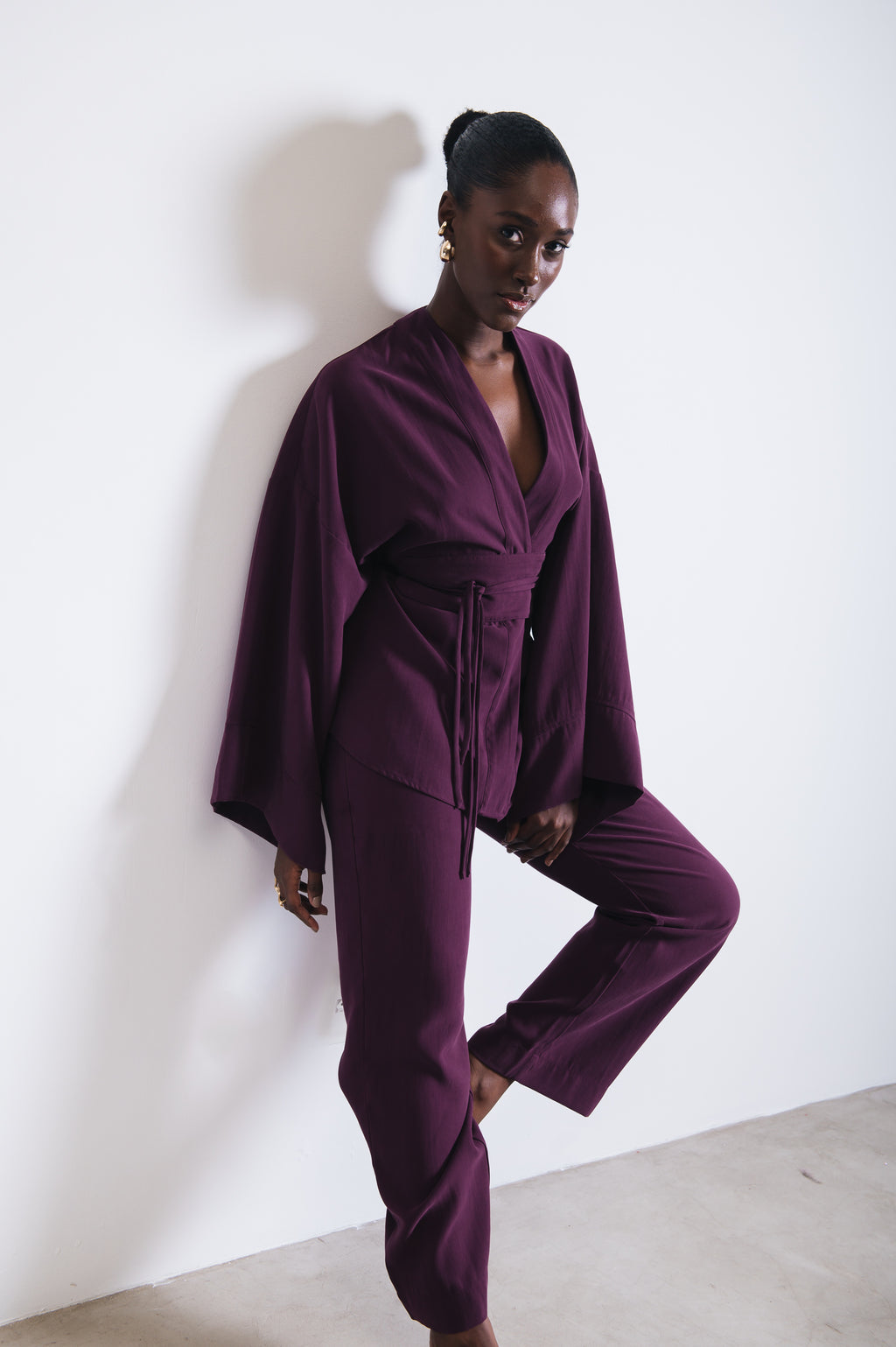 Kimono Alfaiataria Iara Uva Ällie