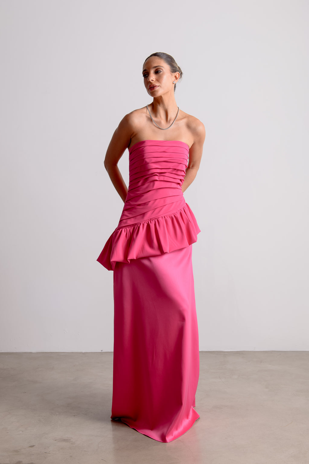 Vestido de Festa Rafaela Rosa Pink Ällie [ Pré- Venda ]