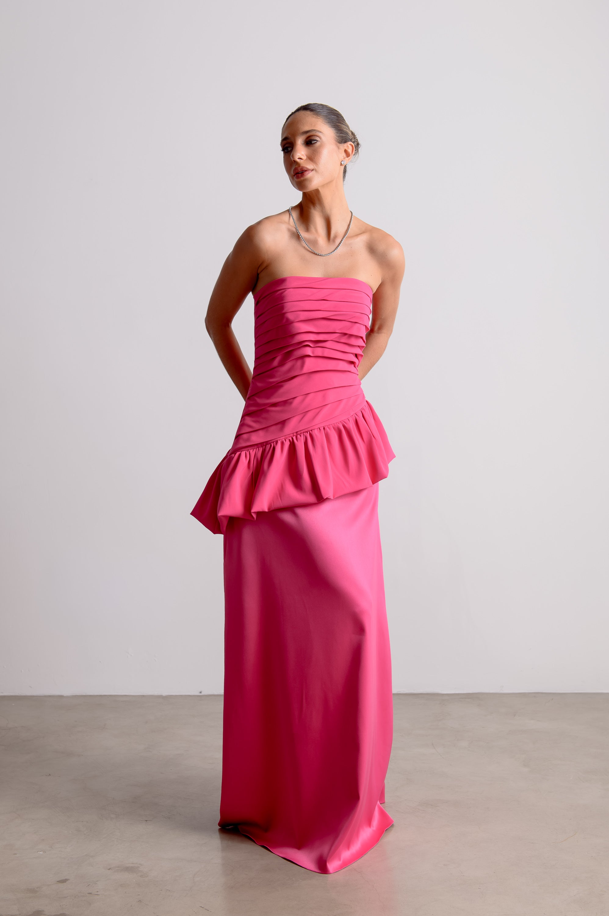 Vestido de Festa Rafaela Rosa Pink Ällie [ Pré- Venda ]