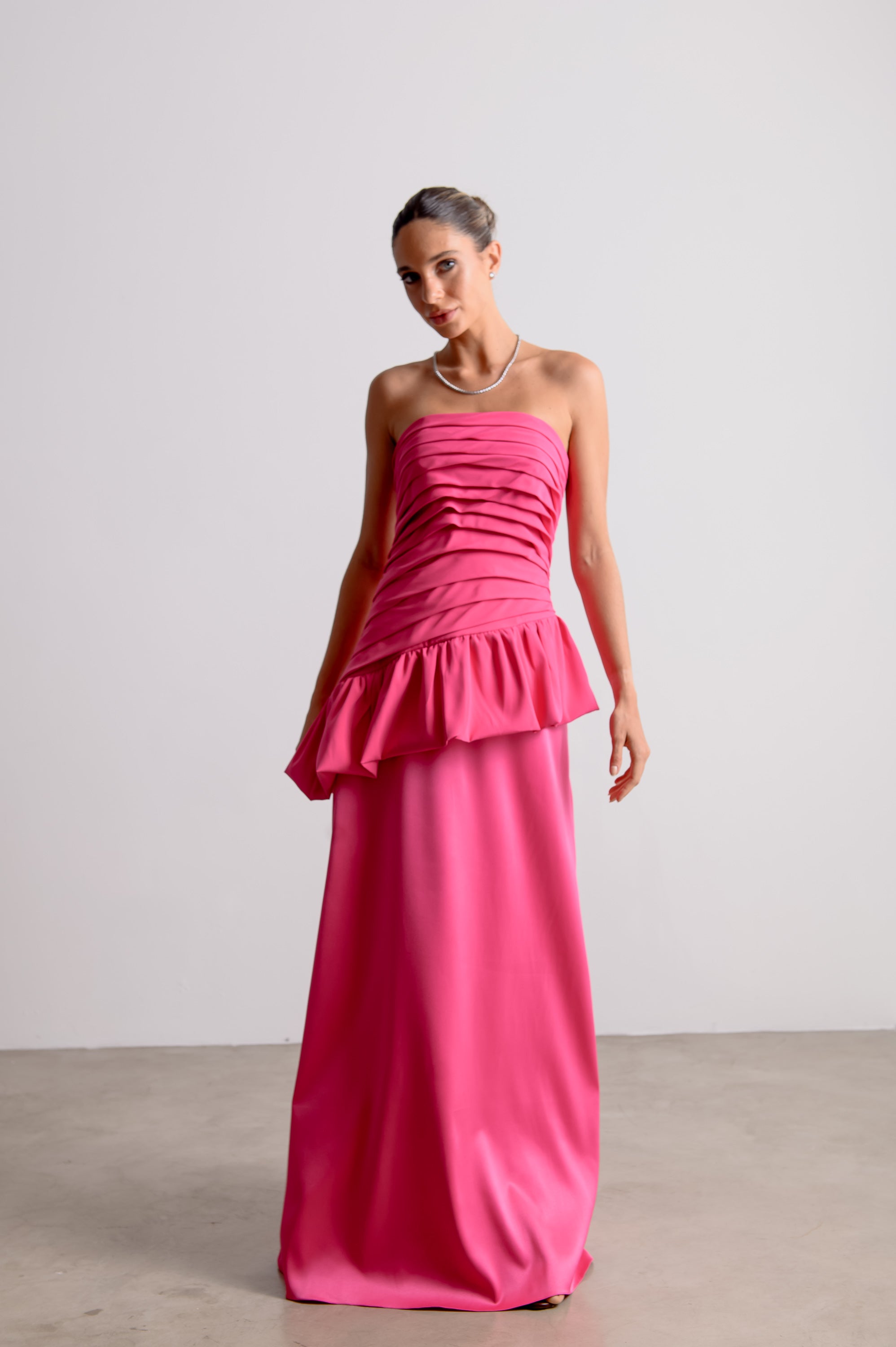 Vestido de Festa Rafaela Rosa Pink Ällie [ Pré- Venda ]