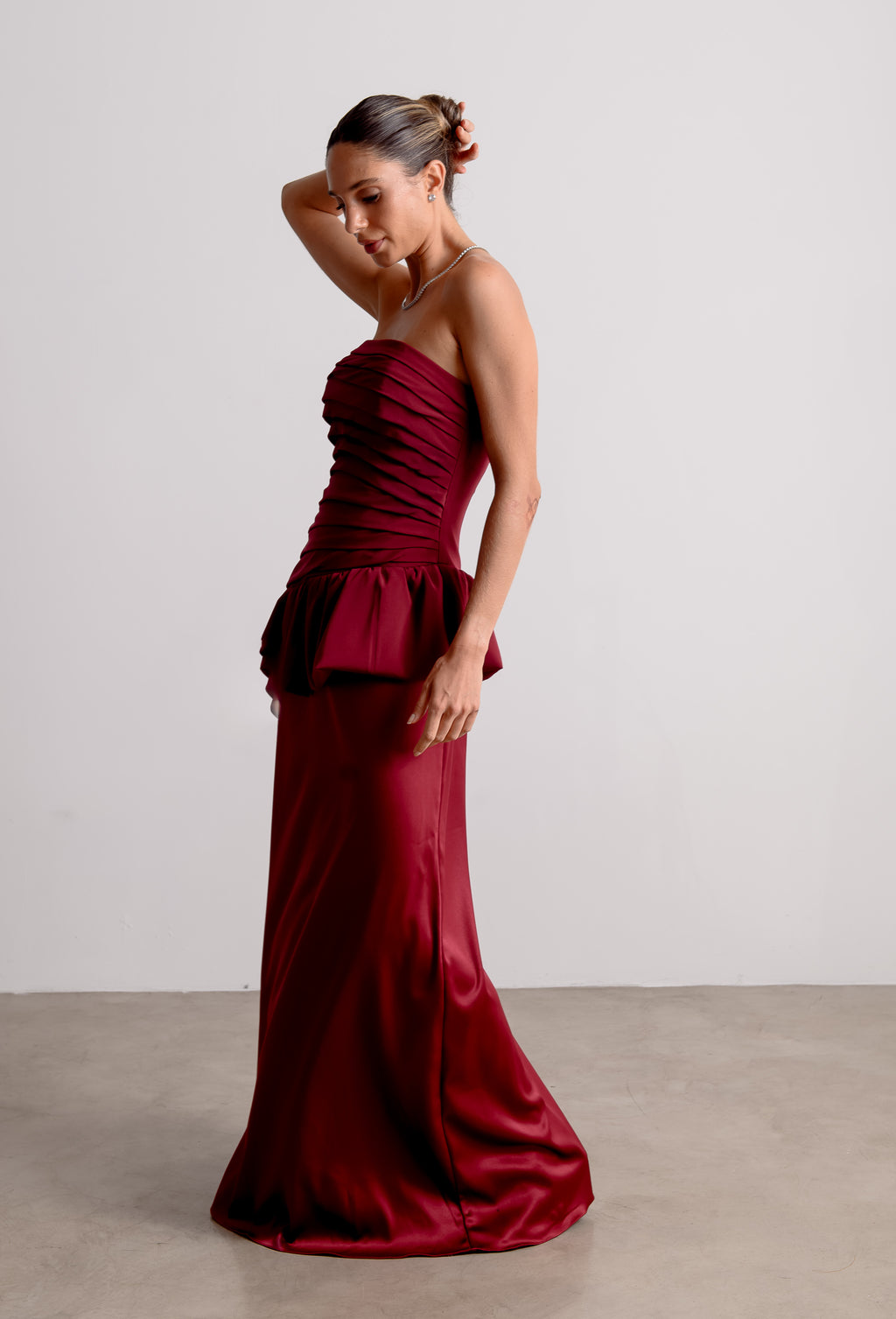 Vestido de Festa Rafaela Marsala Ällie [ Pré- Venda ]