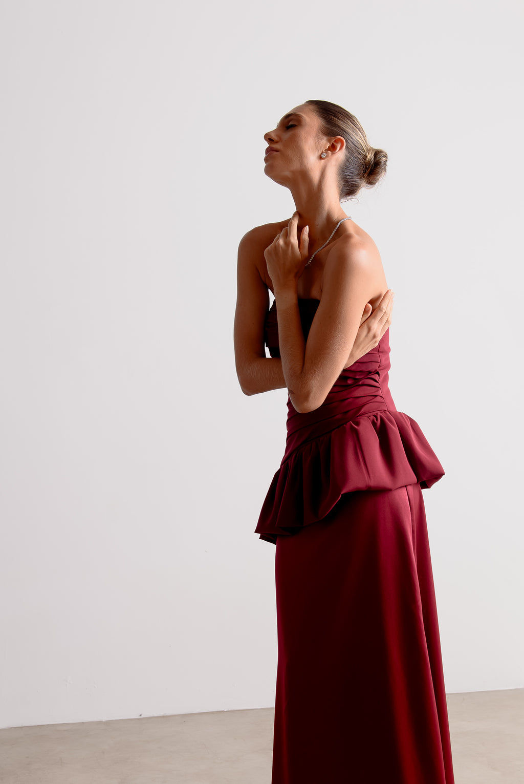 Vestido de Festa Rafaela Marsala Ällie [ Pré- Venda ]