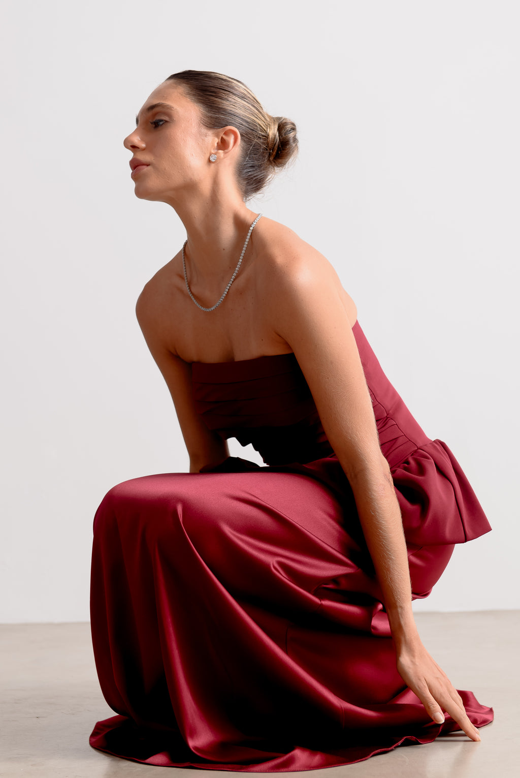 Vestido de Festa Rafaela Marsala Ällie [ Pré- Venda ]