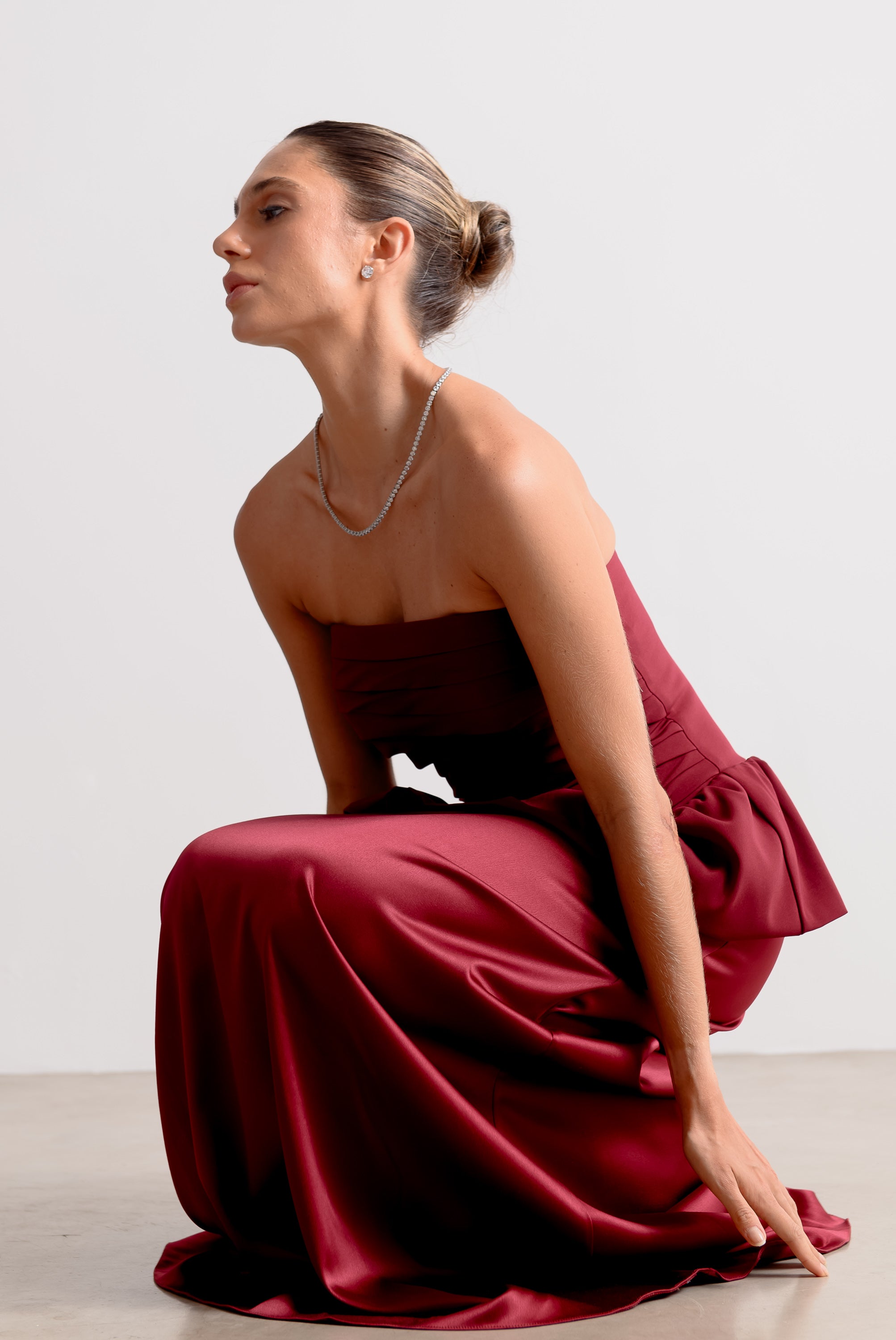 Vestido de Festa Rafaela Marsala Ällie [ Pré- Venda ]