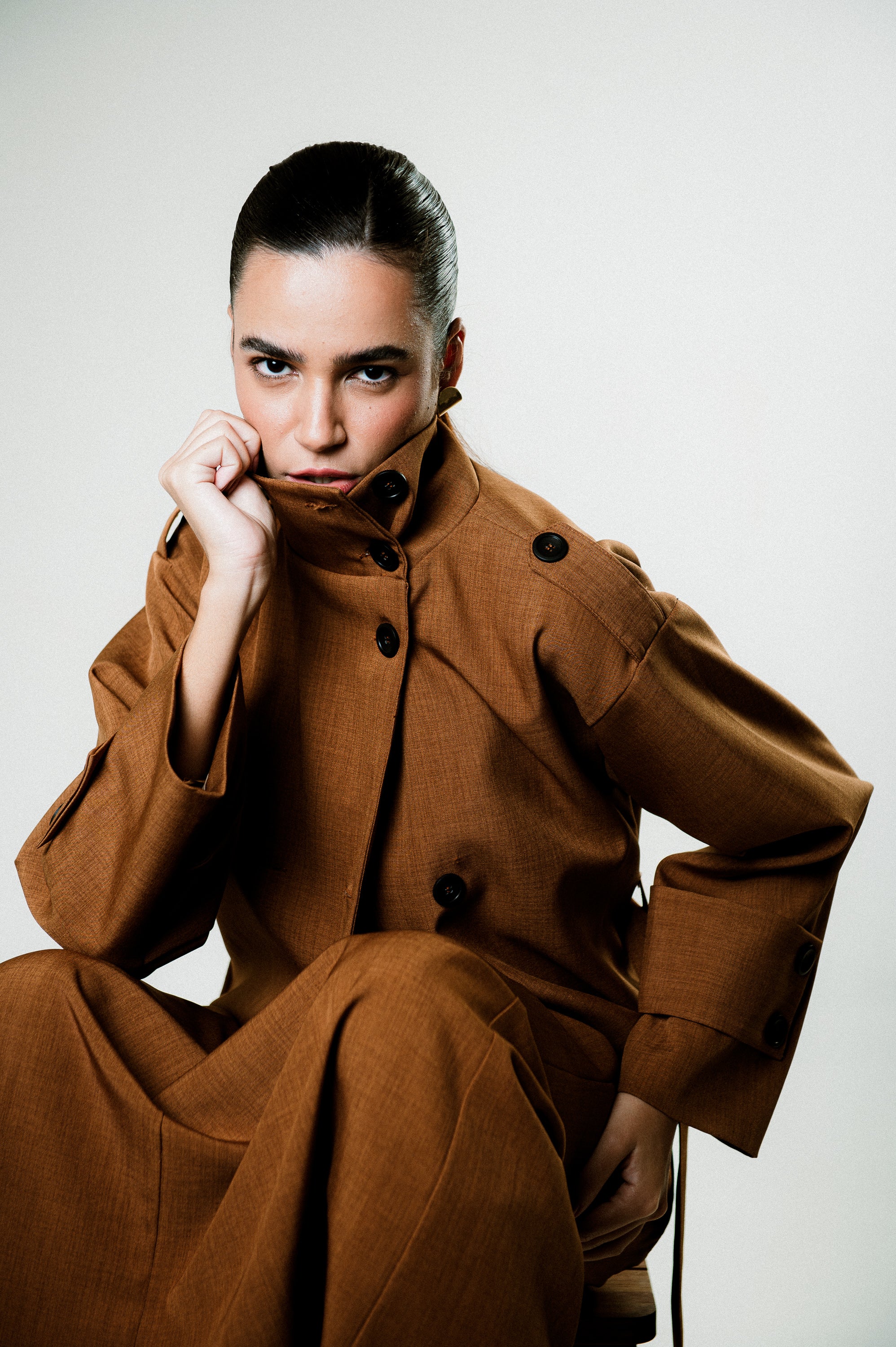 Trench Coat Alfaiataria Miranda Caramelo Ällie (PRÉ-VENDA)
