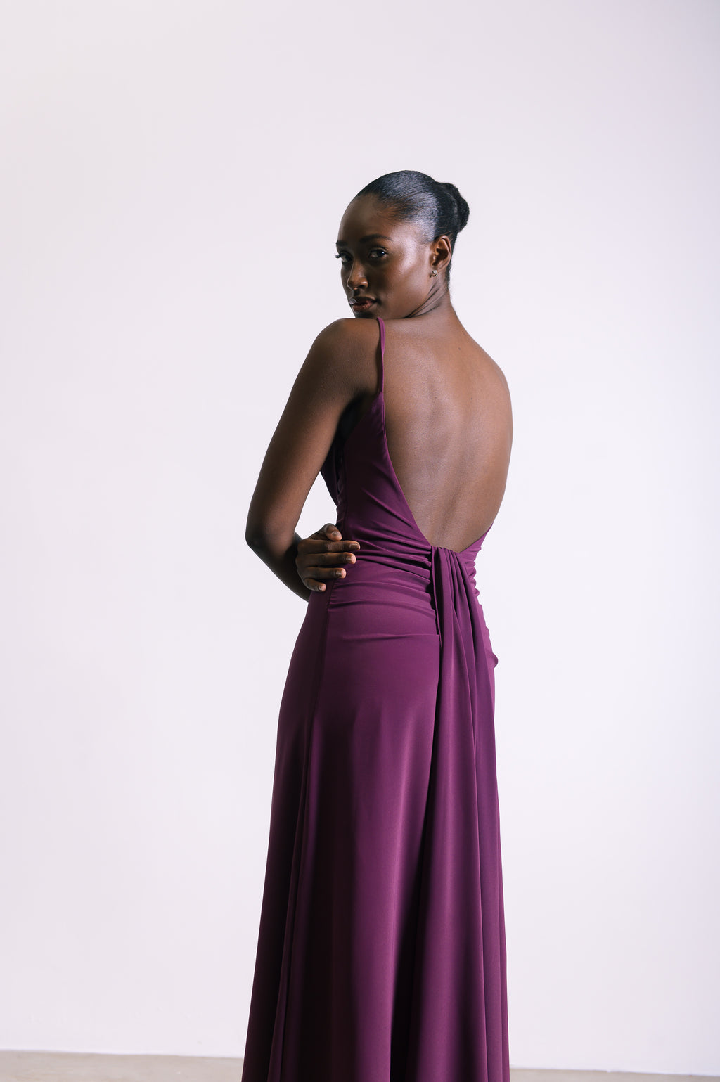 Vestido Longo Fluido Zélia Uva Ällie