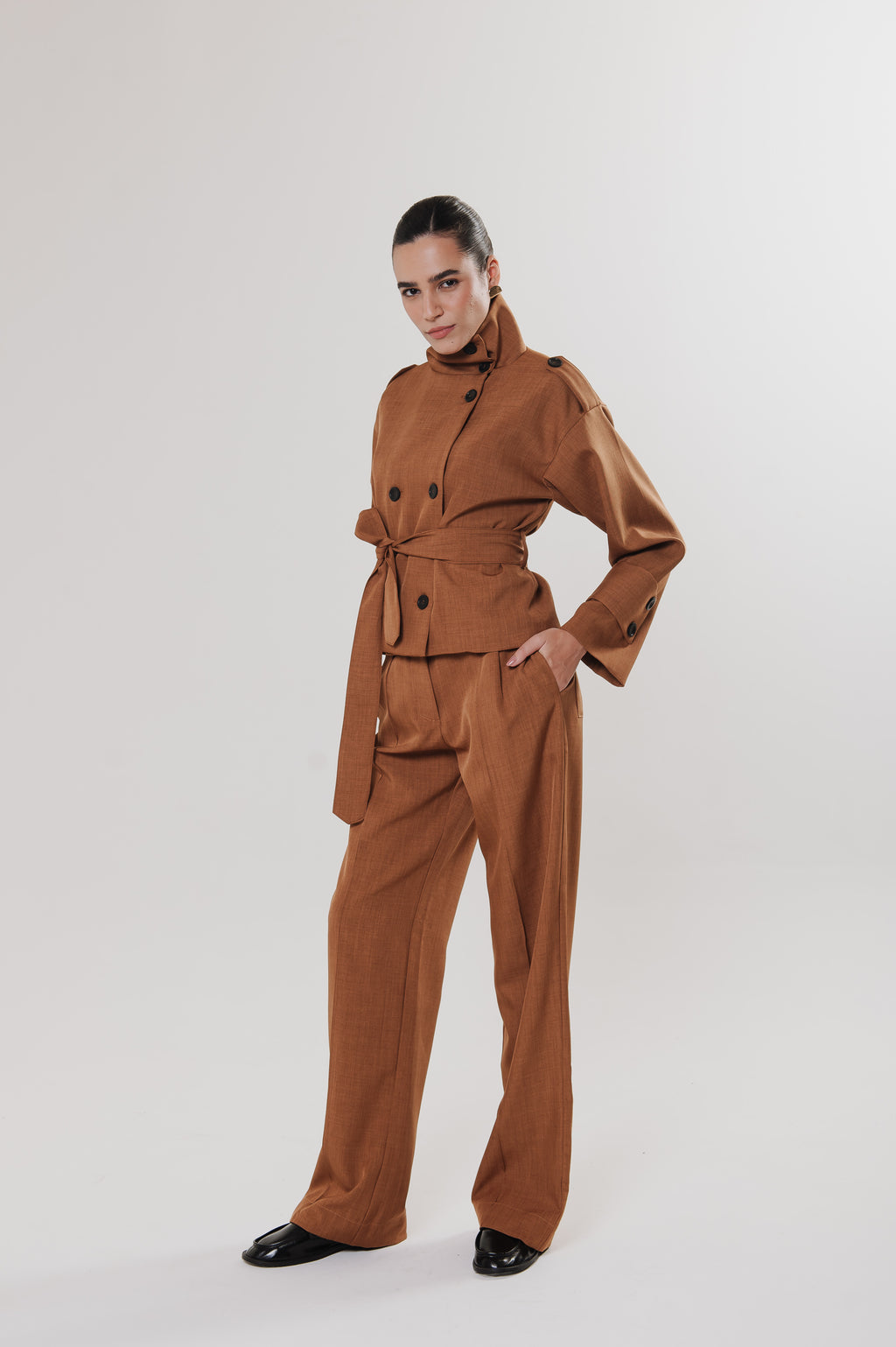 Calça Alfaiataria Rita Caramelo Ällie