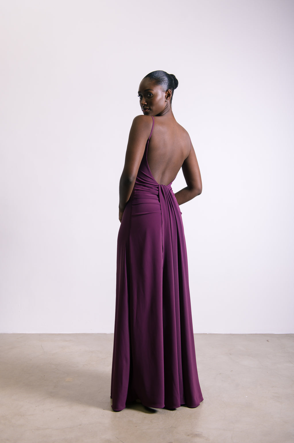 Vestido Longo Fluido Zélia Uva Ällie