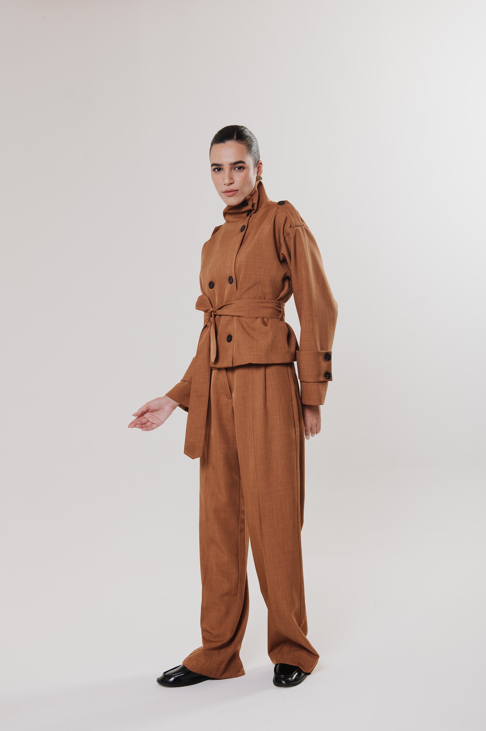 Calça Alfaiataria Rita Caramelo Ällie