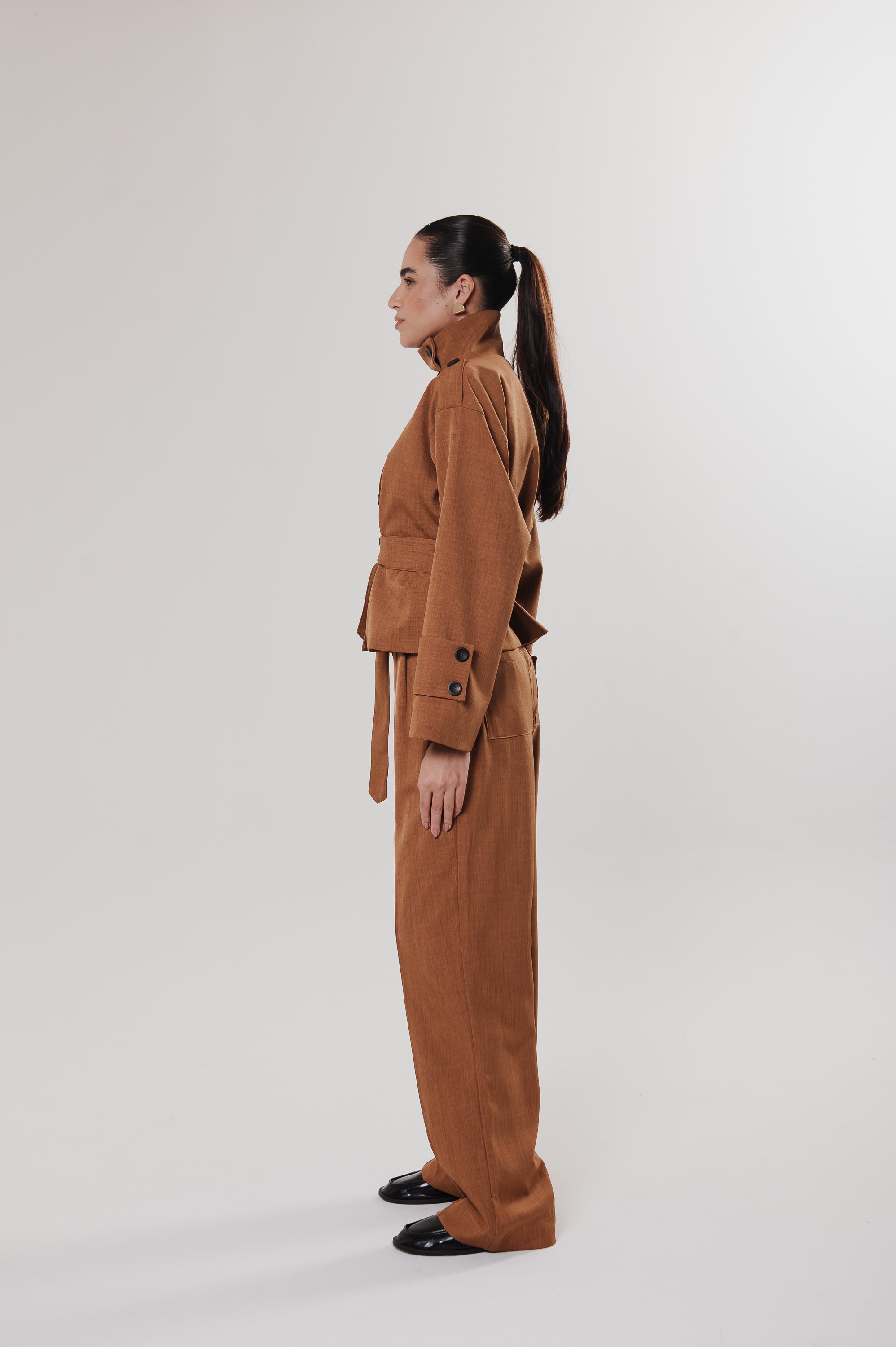 Calça Alfaiataria Rita Caramelo Ällie