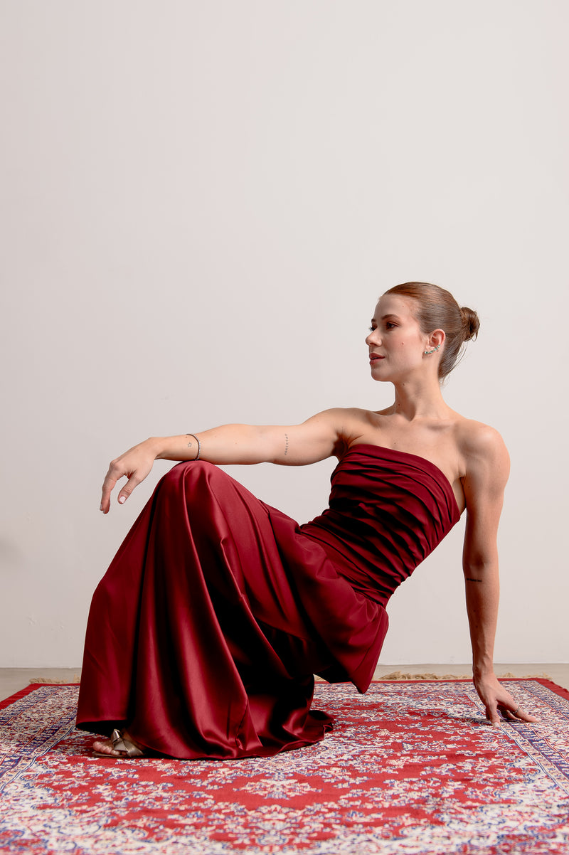 Vestido de Festa Rafaela Marsala Ällie [ Pré- Venda ] - foto adicional 3