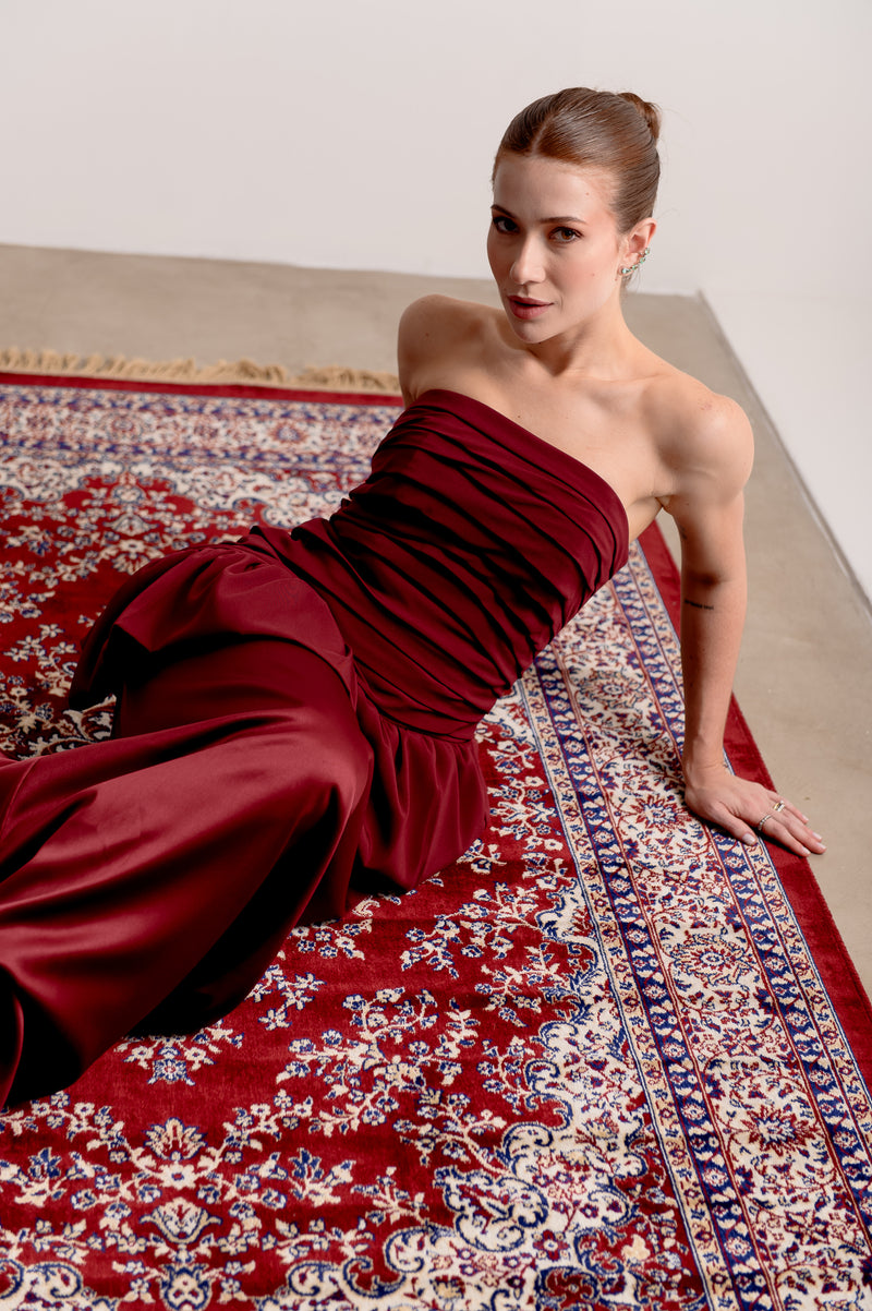 Vestido de Festa Rafaela Marsala Ällie [ Pré- Venda ] - foto adicional 2