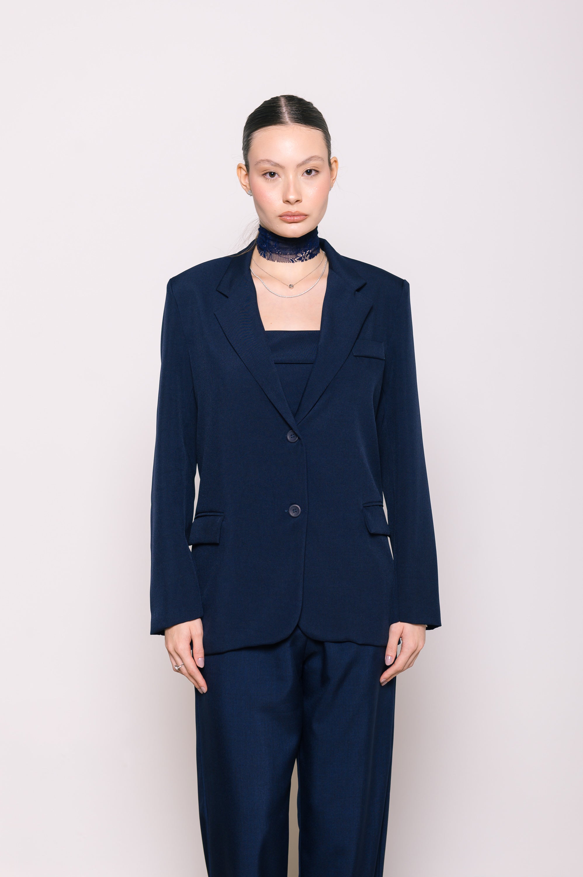 Blazer Alfaiate Azul Marinho Ällie