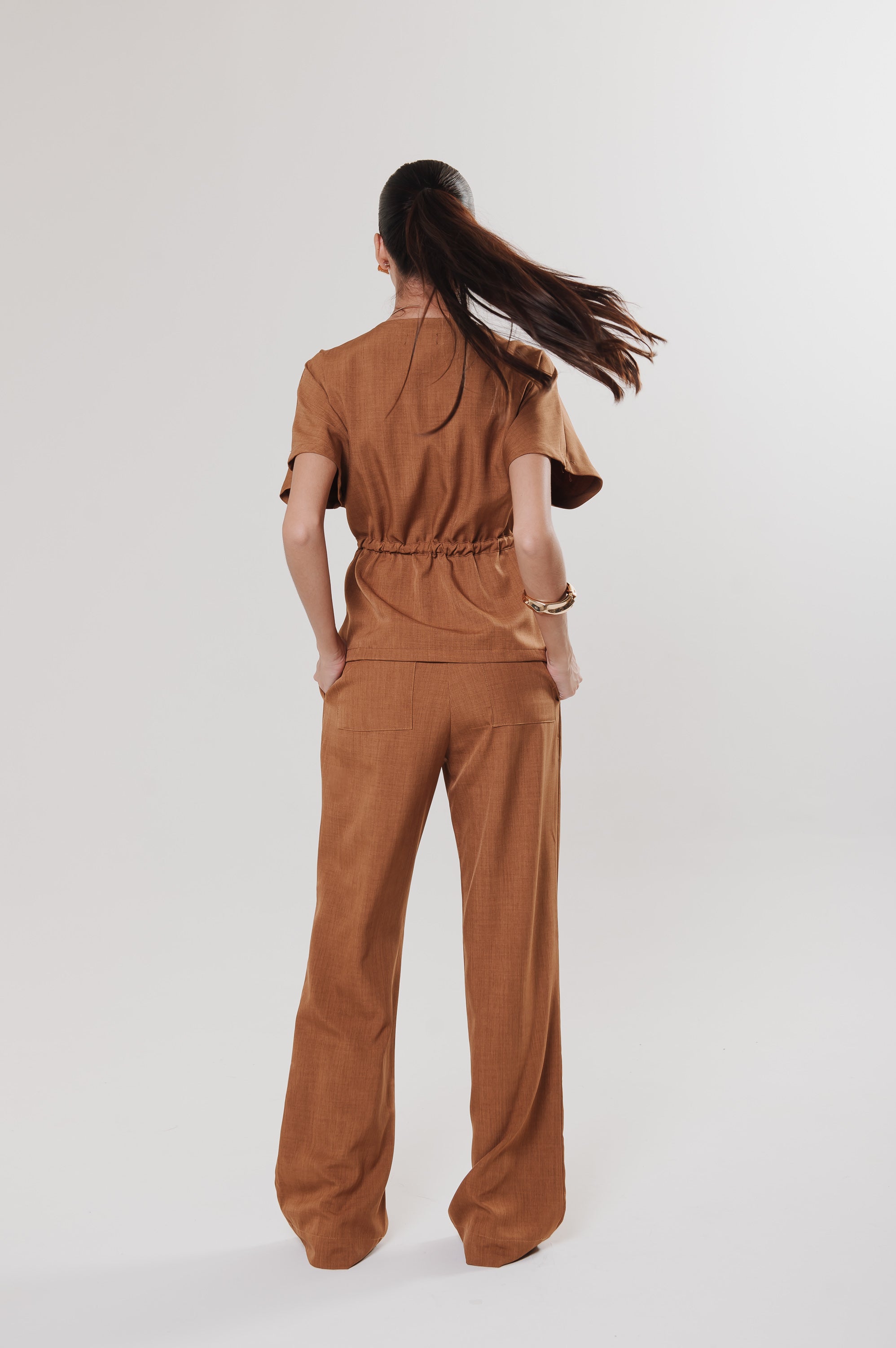 Calça Alfaiataria Rita Caramelo Ällie