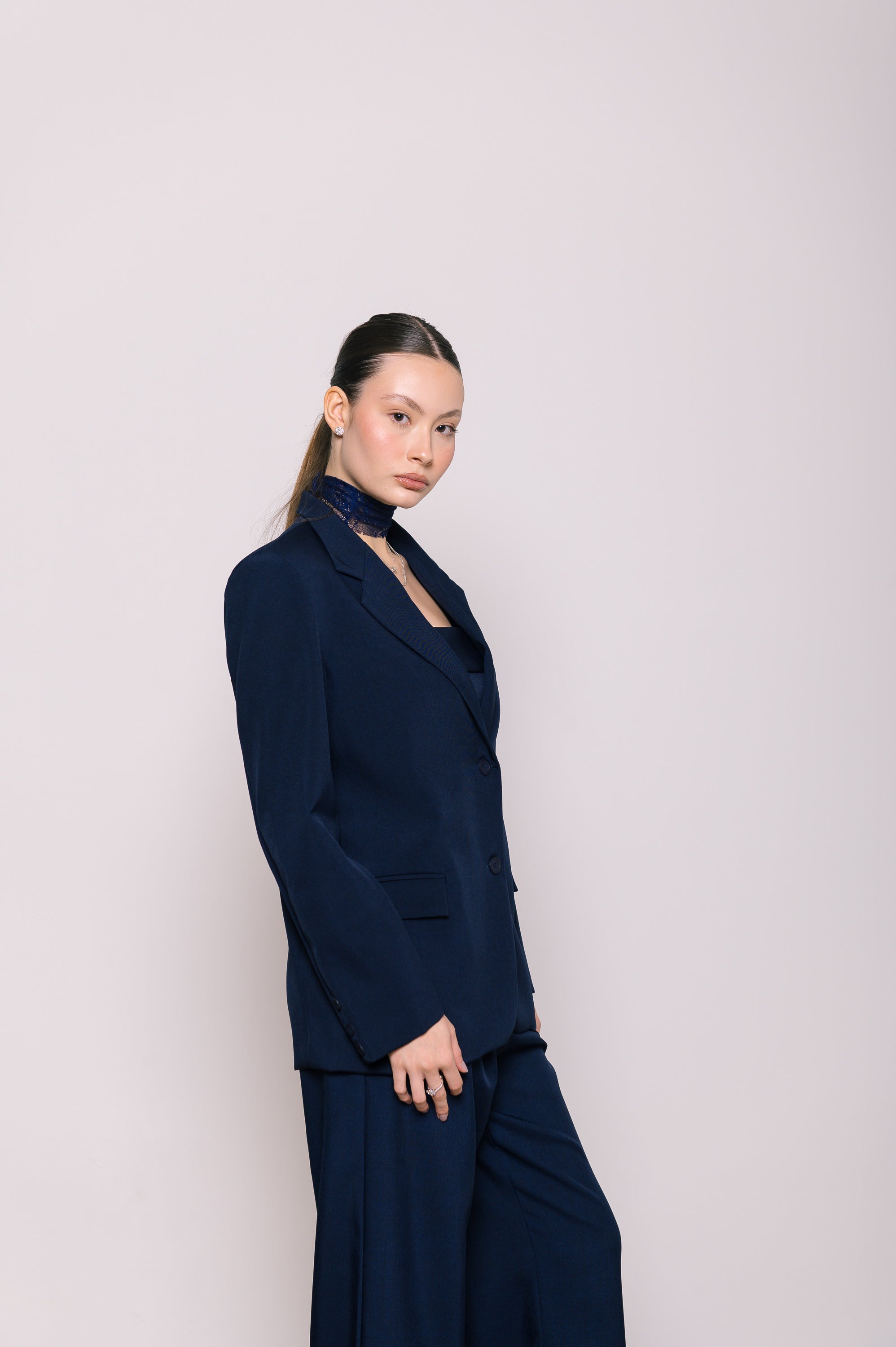 Blazer Alfaiate Azul Marinho Ällie