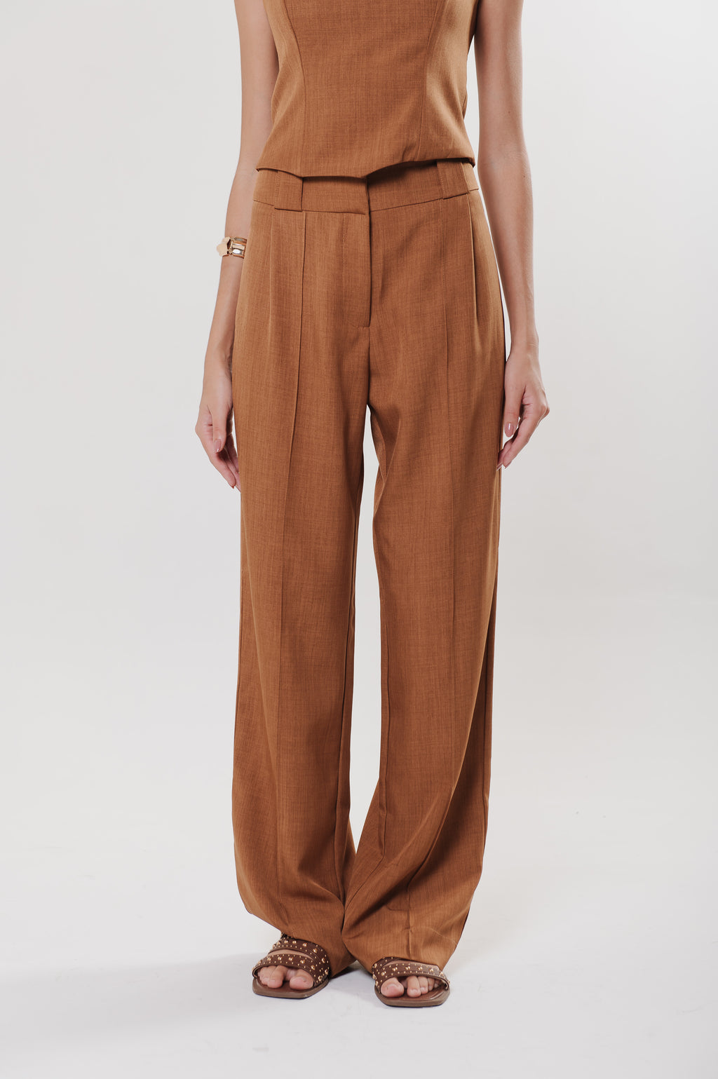 Calça Alfaiataria Rita Caramelo Ällie