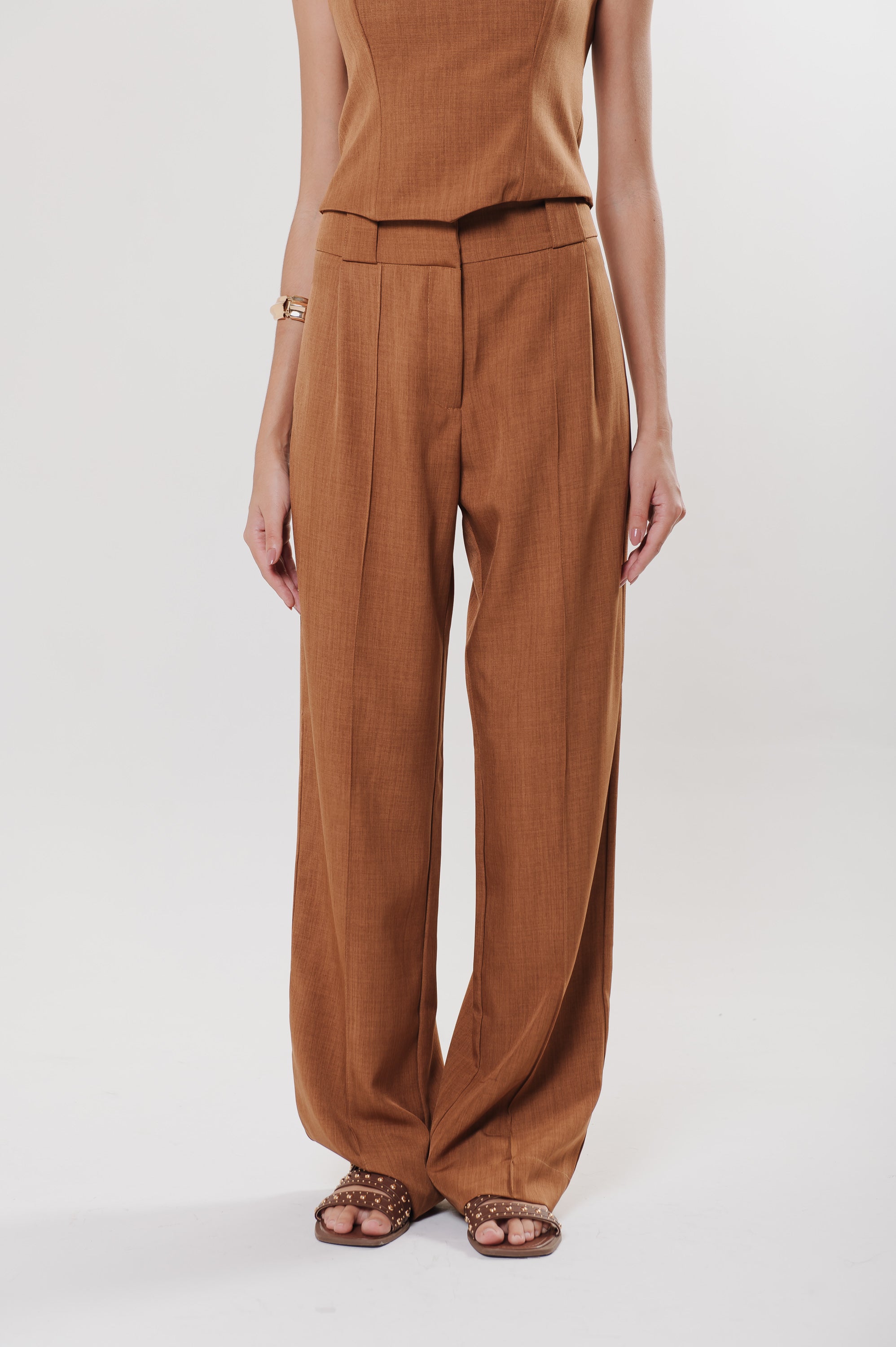 Calça Alfaiataria Rita Caramelo Ällie