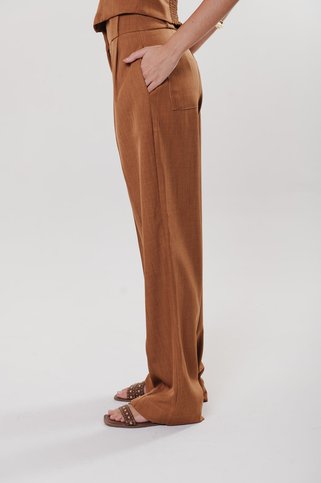 Calça Alfaiataria Rita Caramelo Ällie