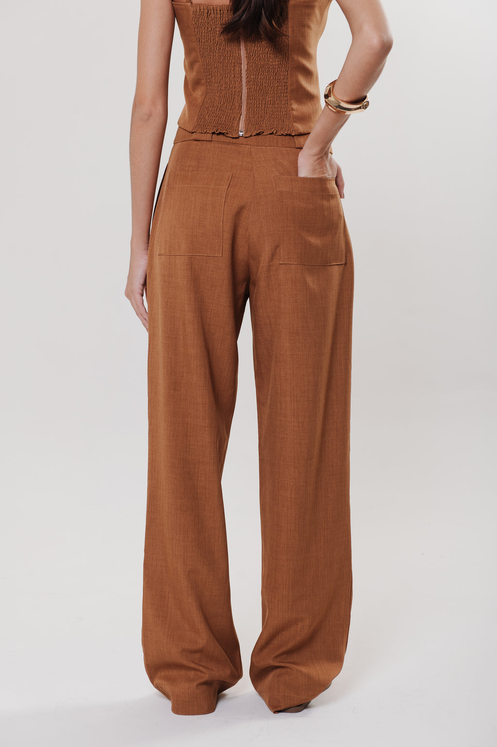 Calça Alfaiataria Rita Caramelo Ällie