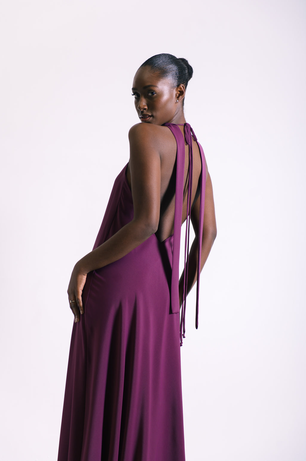 Vestido Longo Alcinha Lorena Uva Ällie