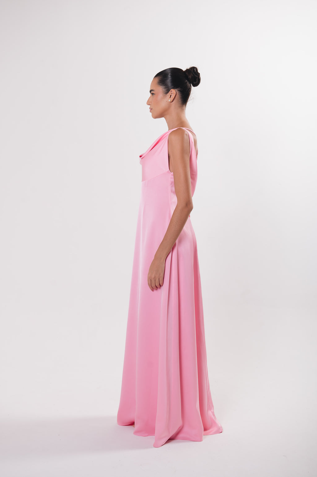 Vestido Longo Decote Degagê Júlia Rosa Ällie