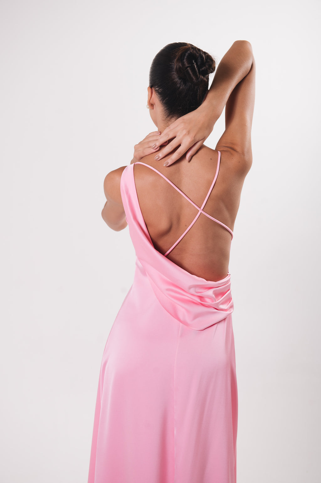 Vestido Longo Decote Degagê Júlia Rosa Ällie