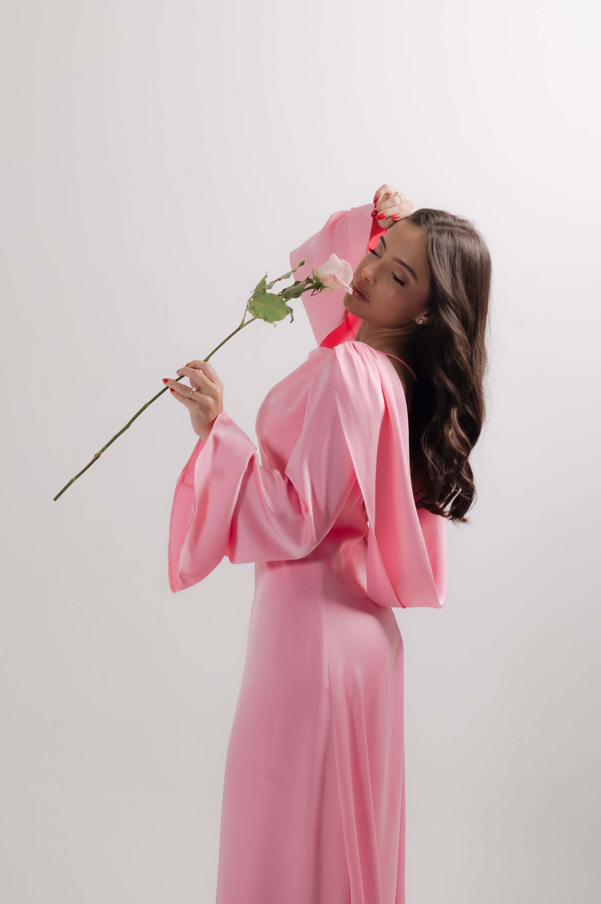 Vestido Manga Longa Alice Rosa Ällie