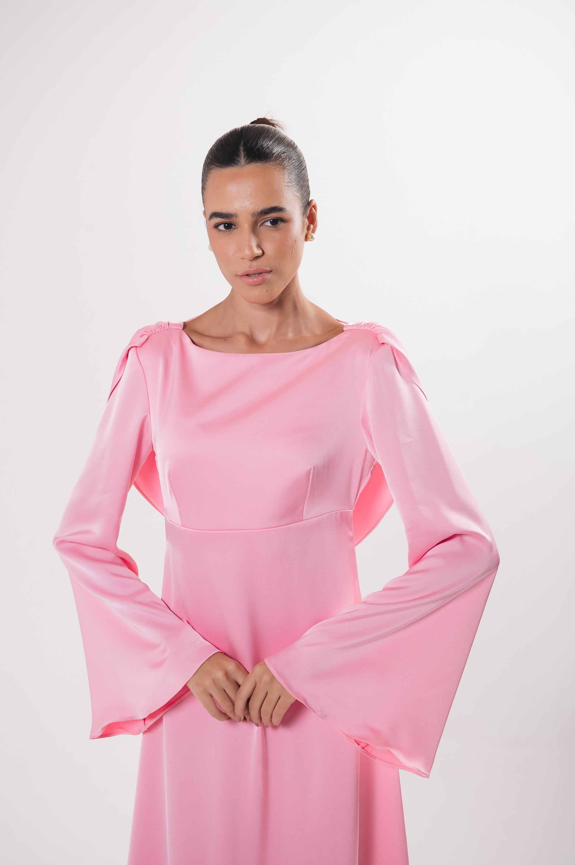 Vestido Manga Longa Alice Rosa Ällie